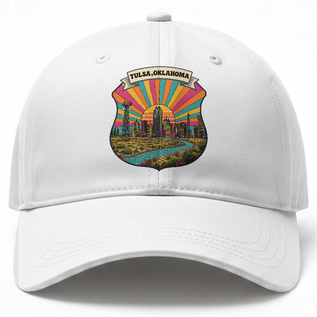 Route Highway 66 Tulsa Oklahoma Baseball Cap Mother Road Travel Gift