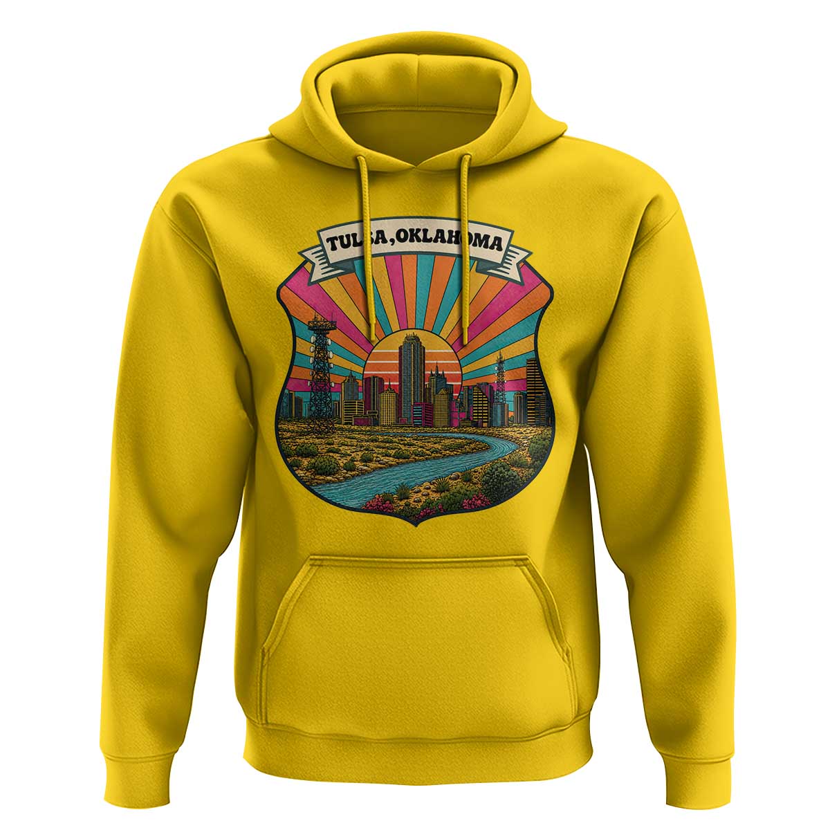 Route Highway 66 Tulsa Oklahoma Hoodie Mother Road Travel Gift