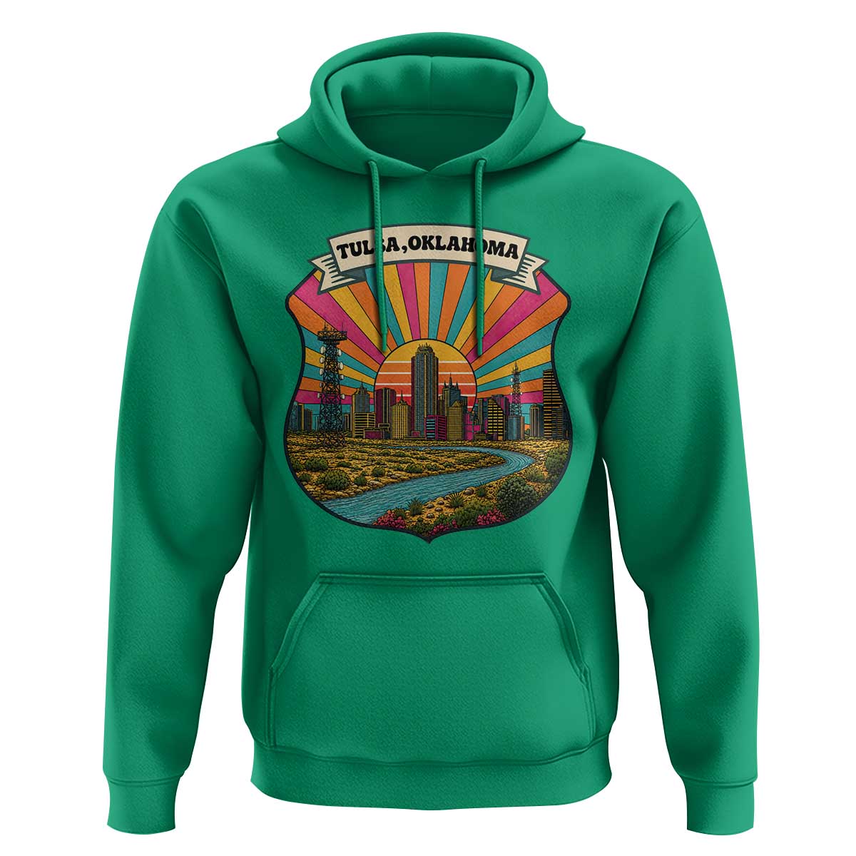 Route Highway 66 Tulsa Oklahoma Hoodie Mother Road Travel Gift