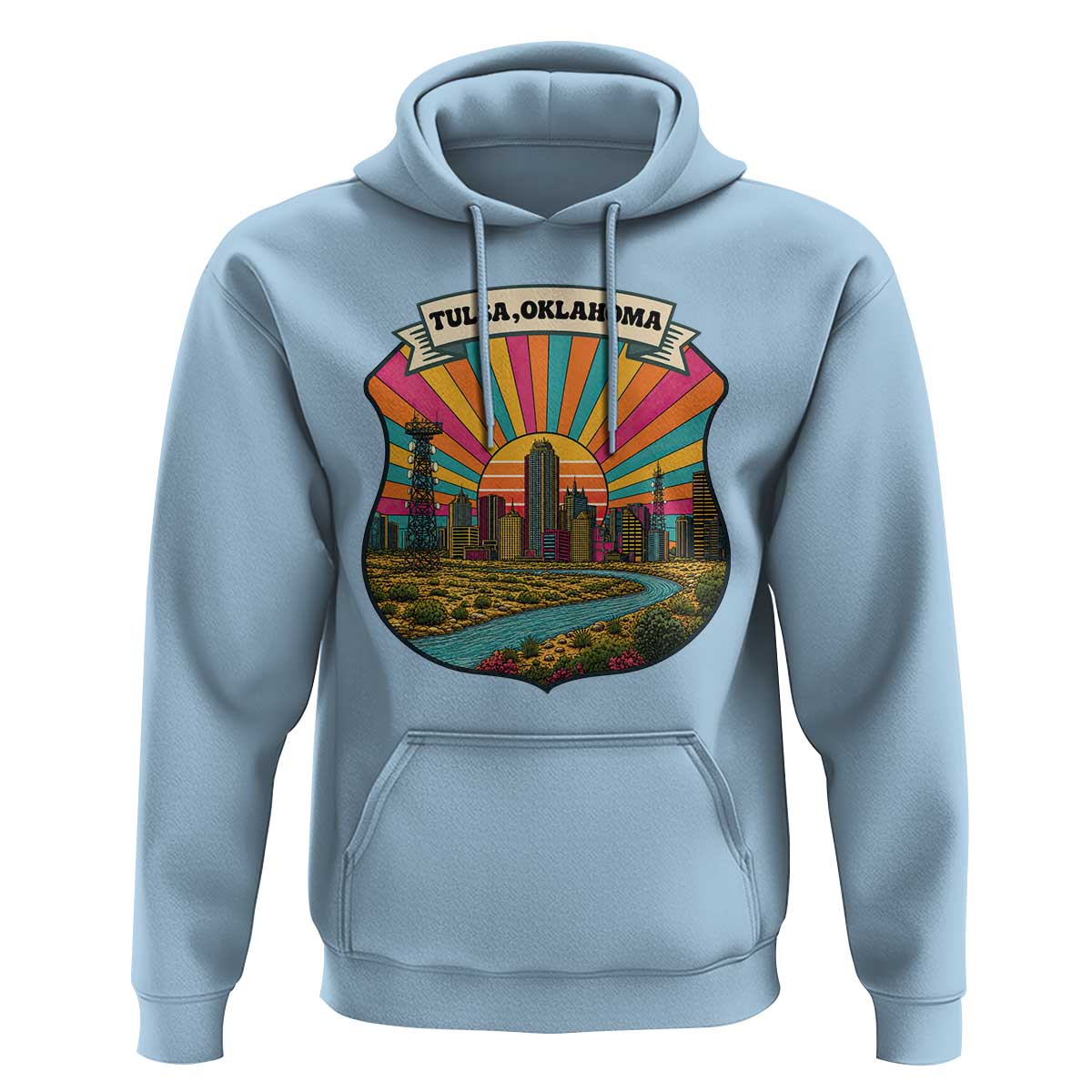 Route Highway 66 Tulsa Oklahoma Hoodie Mother Road Travel Gift