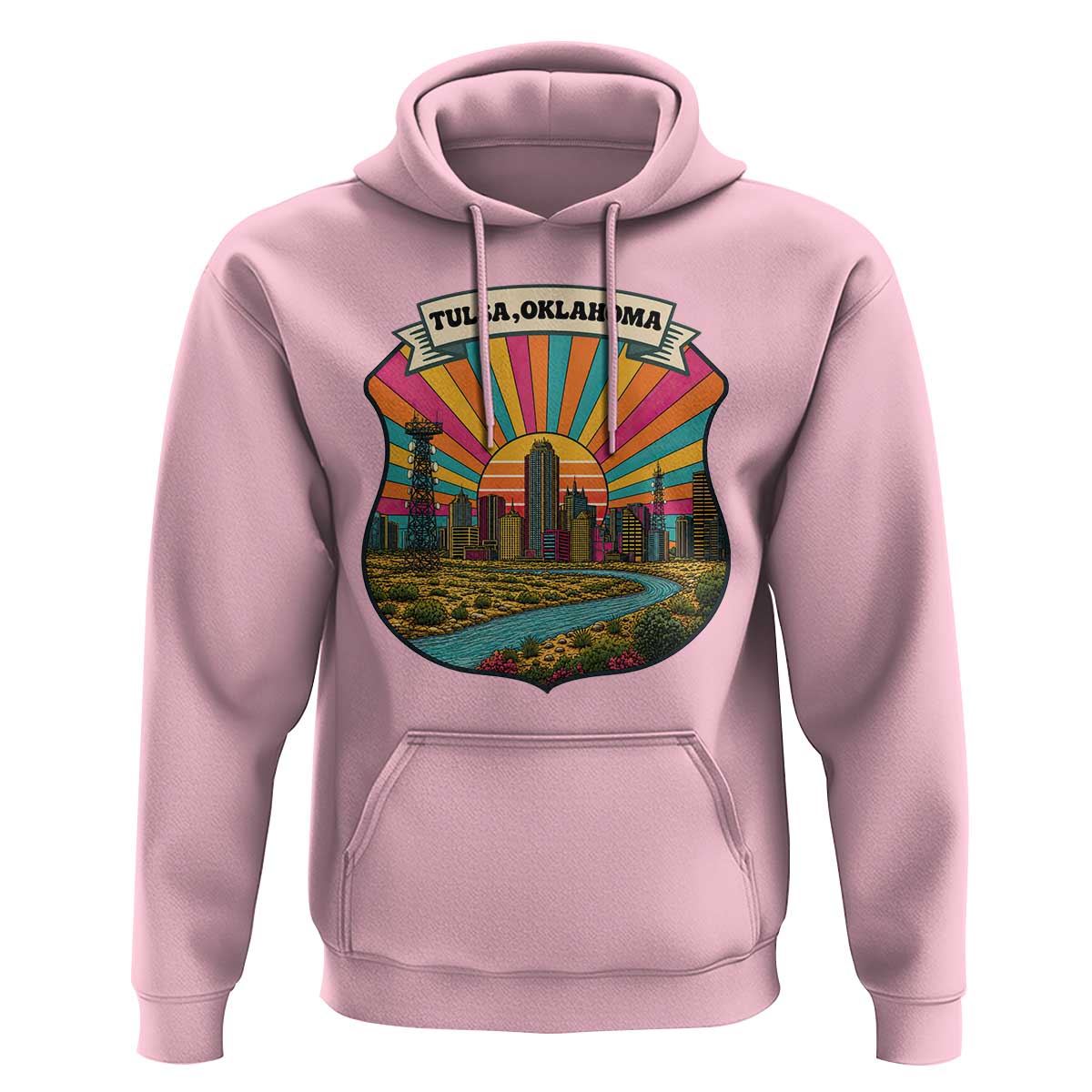 Route Highway 66 Tulsa Oklahoma Hoodie Mother Road Travel Gift