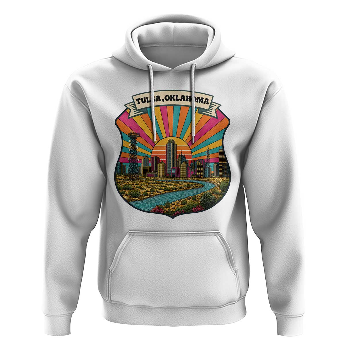 Route Highway 66 Tulsa Oklahoma Hoodie Mother Road Travel Gift