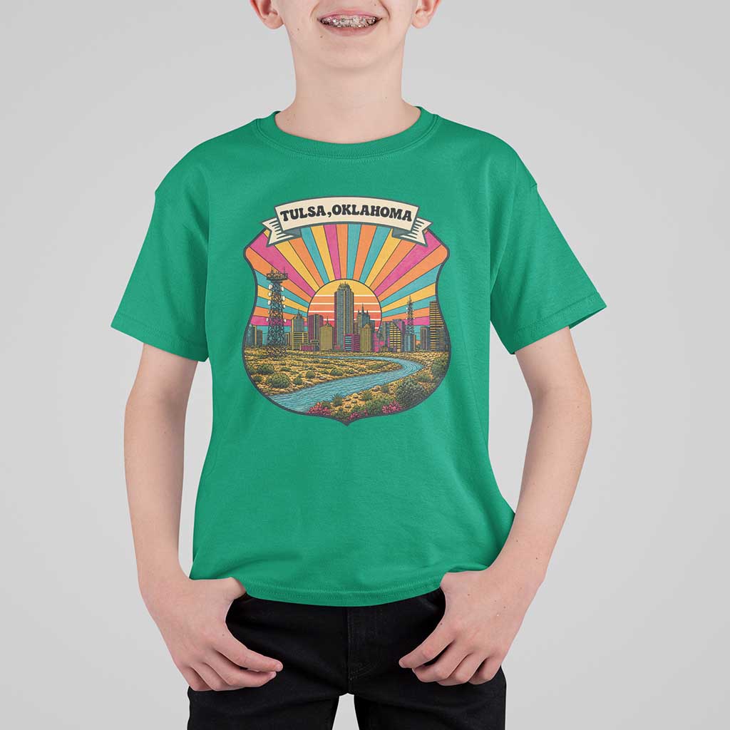 Route Highway 66 Tulsa Oklahoma T Shirt For Kid Mother Road Travel Gift