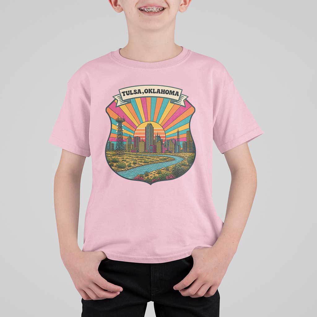 Route Highway 66 Tulsa Oklahoma T Shirt For Kid Mother Road Travel Gift