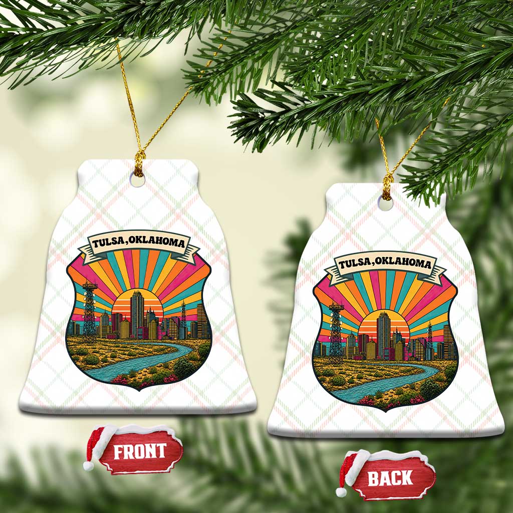 Route Highway 66 Tulsa Oklahoma Ceramic Ornament Mother Road Travel Gift