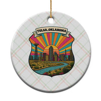 Route Highway 66 Tulsa Oklahoma Ceramic Ornament Mother Road Travel Gift