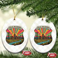 Route Highway 66 Tulsa Oklahoma Ceramic Ornament Mother Road Travel Gift