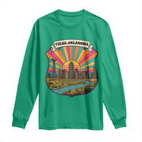 Route Highway 66 Tulsa Oklahoma Long Sleeve Shirt Mother Road Travel Gift