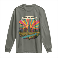 Route Highway 66 Tulsa Oklahoma Long Sleeve Shirt Mother Road Travel Gift