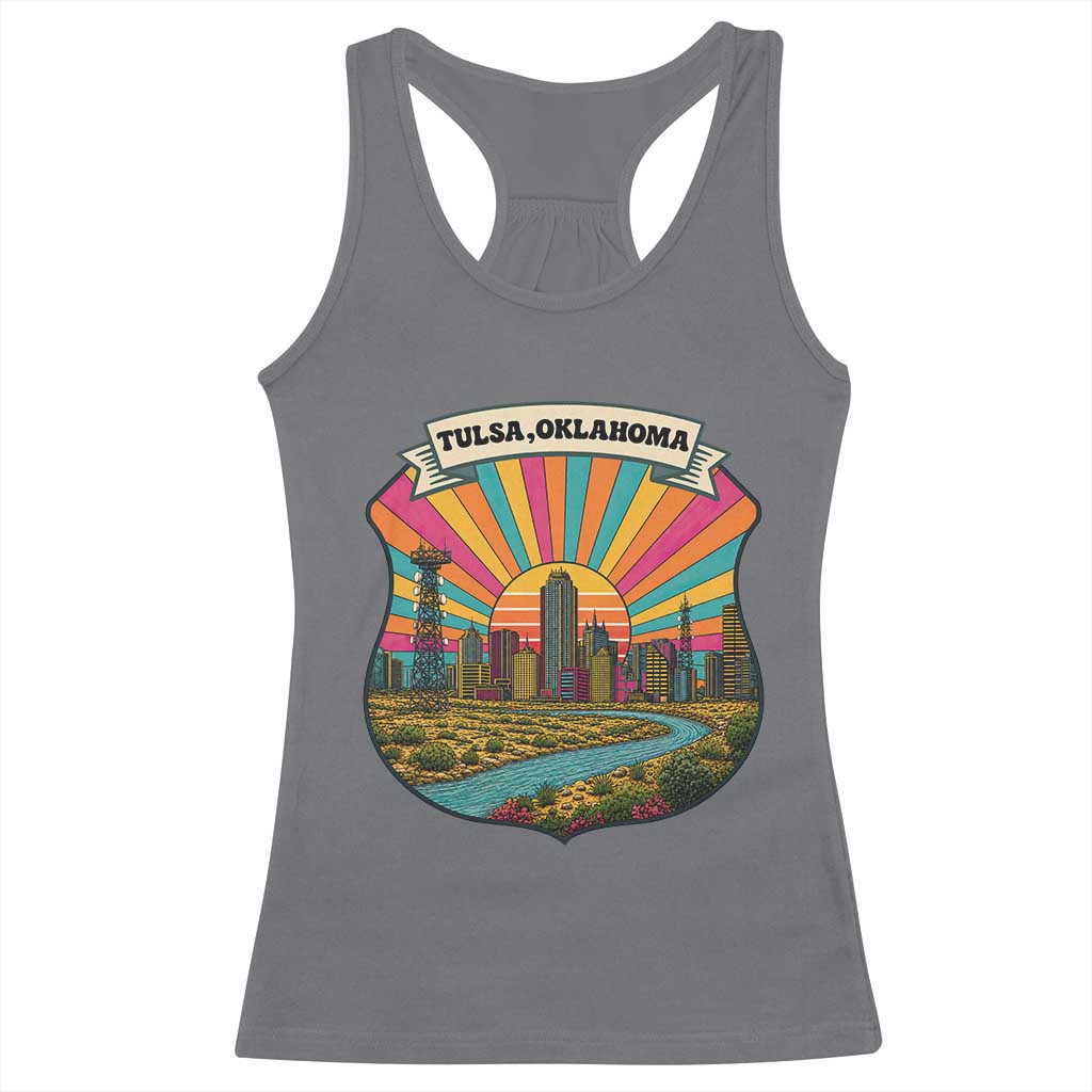 Route Highway 66 Tulsa Oklahoma Racerback Tank Top Mother Road Travel Gift