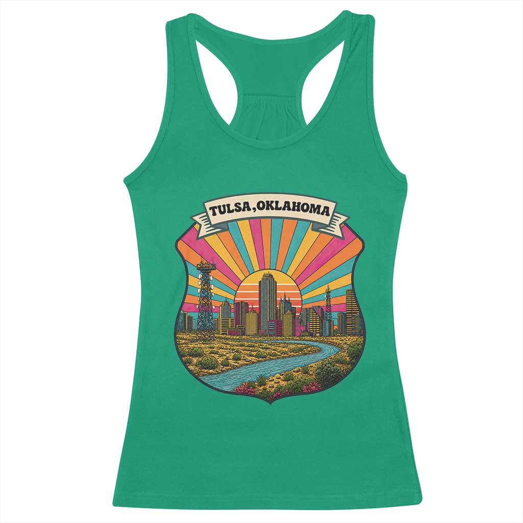Route Highway 66 Tulsa Oklahoma Racerback Tank Top Mother Road Travel Gift