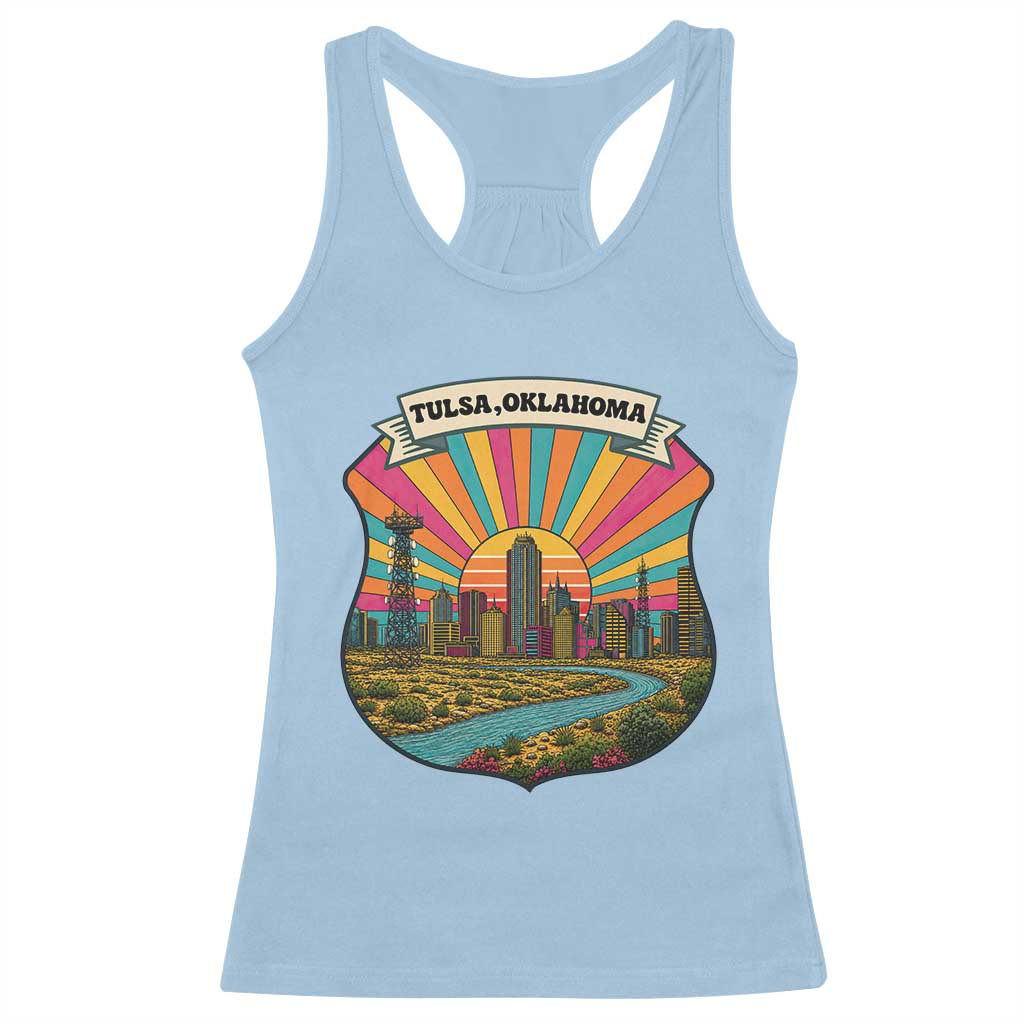 Route Highway 66 Tulsa Oklahoma Racerback Tank Top Mother Road Travel Gift