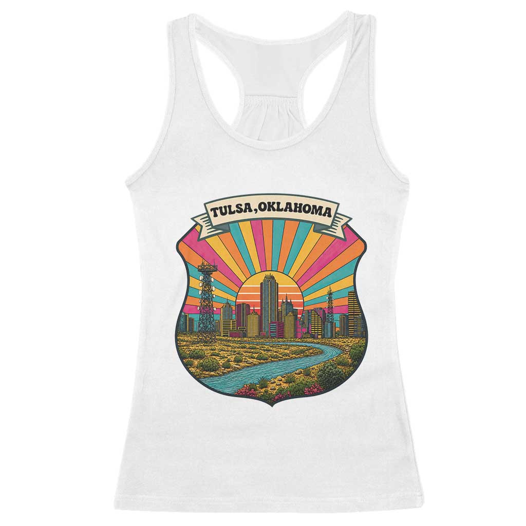 Route Highway 66 Tulsa Oklahoma Racerback Tank Top Mother Road Travel Gift