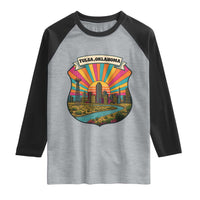 Route Highway 66 Tulsa Oklahoma Raglan Shirt Mother Road Travel Gift