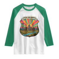 Route Highway 66 Tulsa Oklahoma Raglan Shirt Mother Road Travel Gift