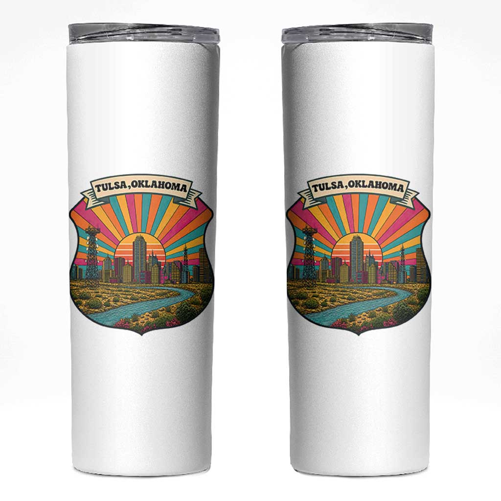 Route Highway 66 Tulsa Oklahoma Skinny Tumbler Mother Road Travel Gift