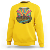 Route Highway 66 Tulsa Oklahoma Sweatshirt Mother Road Travel Gift