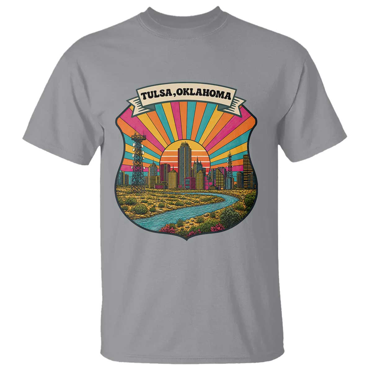 Route Highway 66 Tulsa Oklahoma T Shirt Mother Road Travel Gift