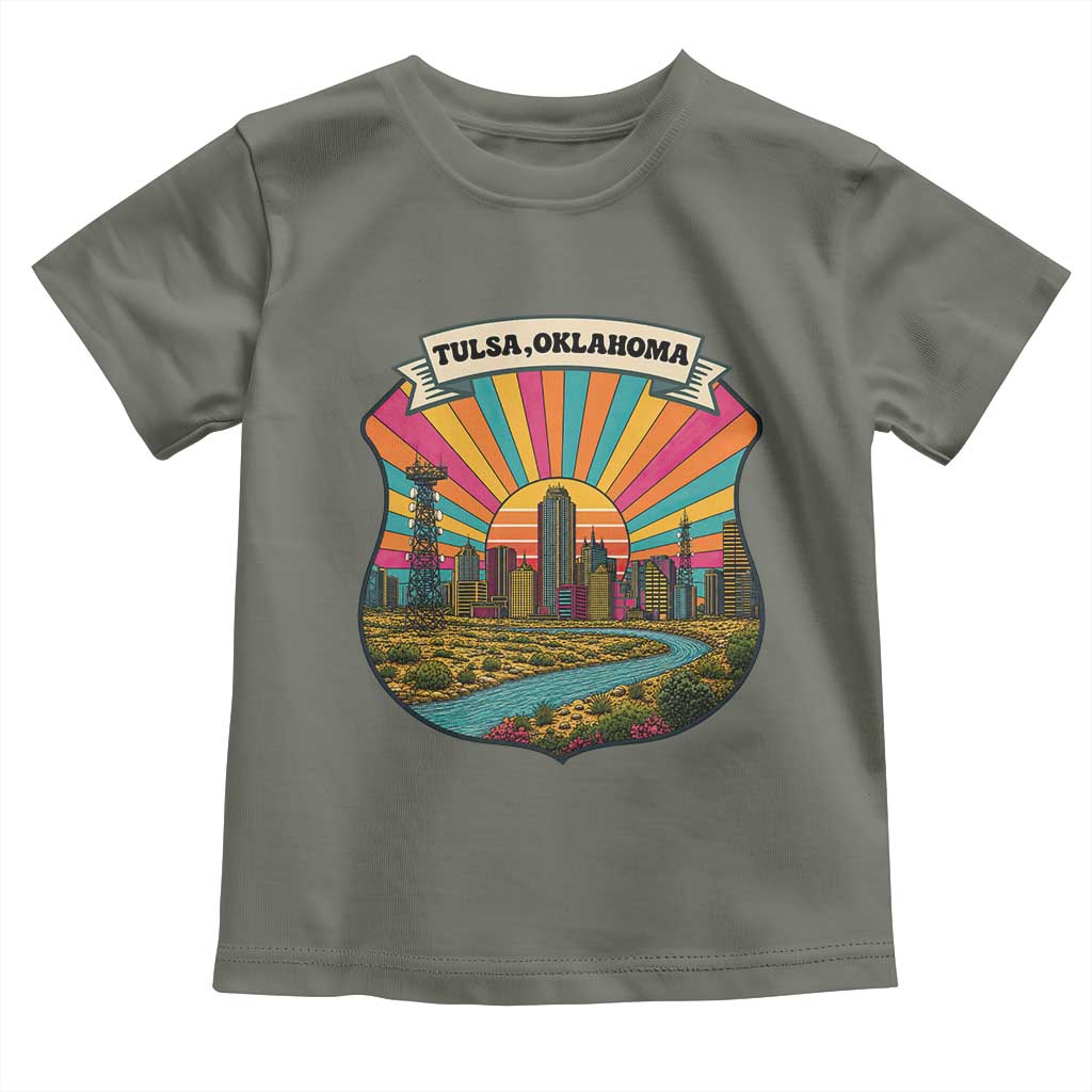 Route Highway 66 Tulsa Oklahoma Toddler T Shirt Mother Road Travel Gift