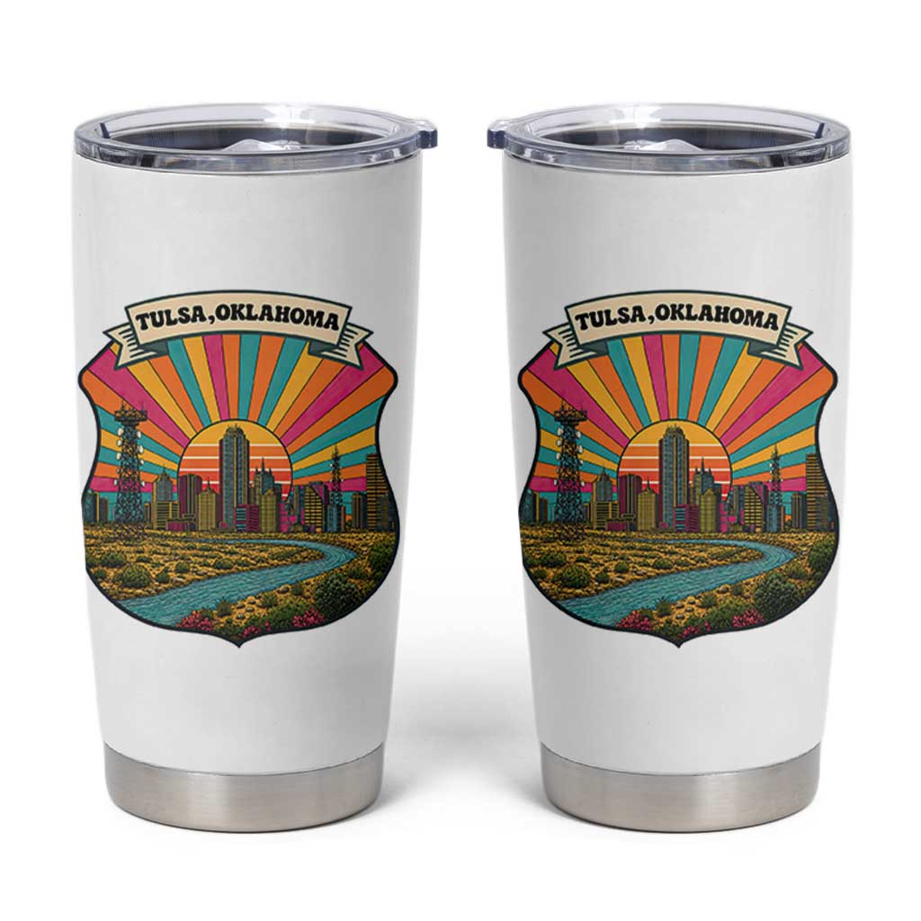 Route Highway 66 Tulsa Oklahoma Tumbler Cup Mother Road Travel Gift
