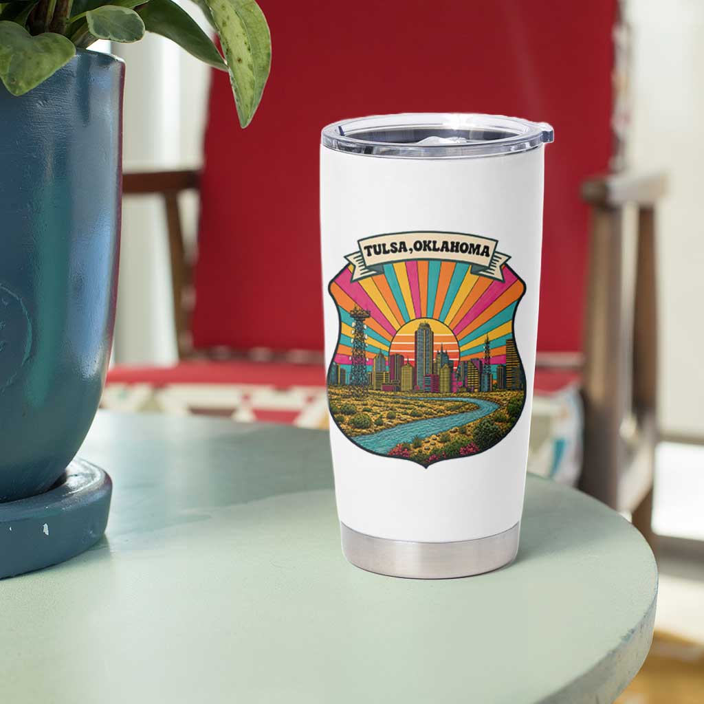 Route Highway 66 Tulsa Oklahoma Tumbler Cup Mother Road Travel Gift