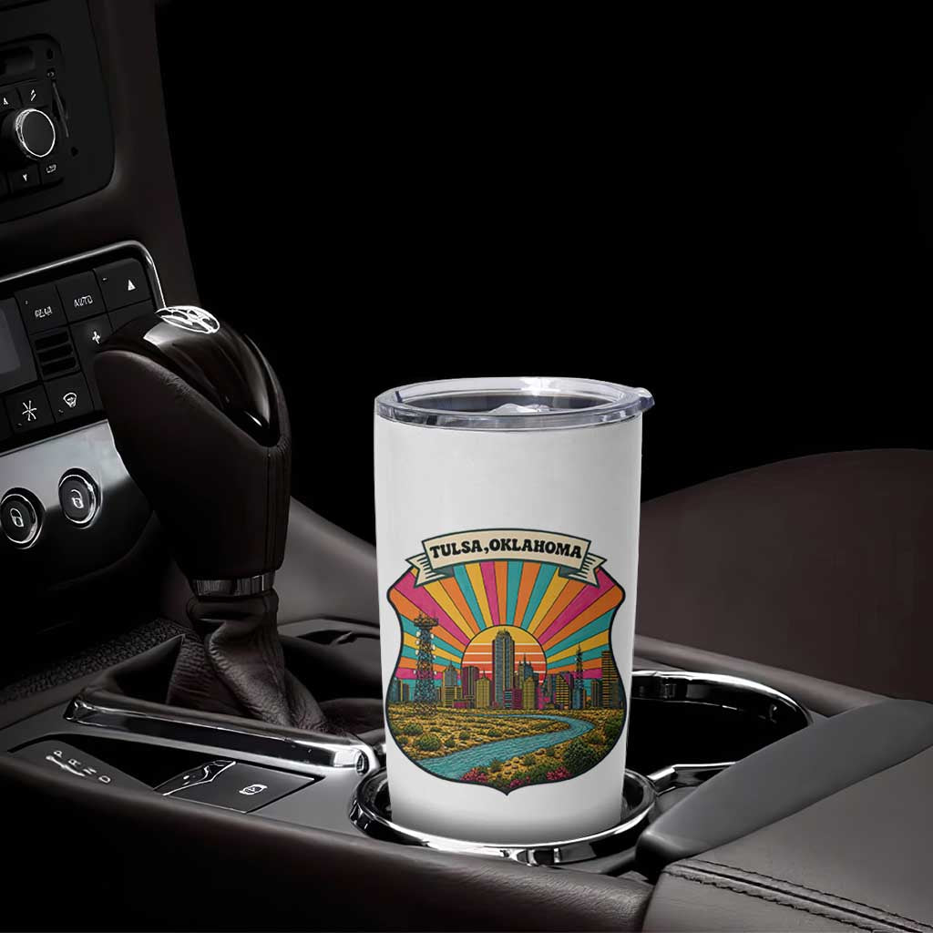 Route Highway 66 Tulsa Oklahoma Tumbler Cup Mother Road Travel Gift
