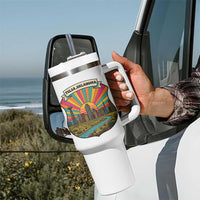 Route Highway 66 Tulsa Oklahoma Tumbler With Handle Mother Road Travel Gift