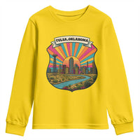 Route Highway 66 Tulsa Oklahoma Youth Sweatshirt Mother Road Travel Gift