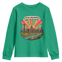 Route Highway 66 Tulsa Oklahoma Youth Sweatshirt Mother Road Travel Gift
