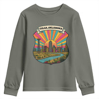 Route Highway 66 Tulsa Oklahoma Youth Sweatshirt Mother Road Travel Gift