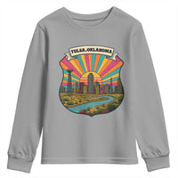 Route Highway 66 Tulsa Oklahoma Youth Sweatshirt Mother Road Travel Gift
