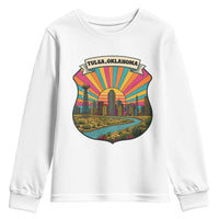 Route Highway 66 Tulsa Oklahoma Youth Sweatshirt Mother Road Travel Gift