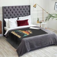 Vintage Tulsa Oklahoma Pride Throw Blanket Proud Oklahoman Gift