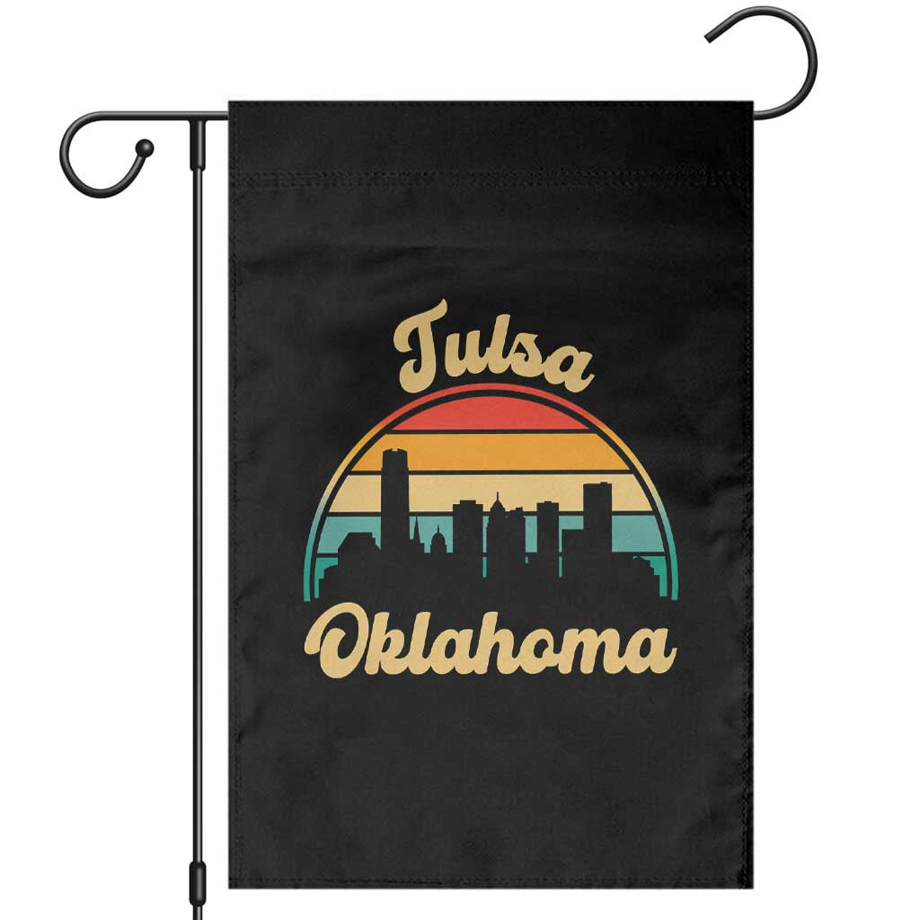 Vintage Tulsa Oklahoma Pride Garden Flag Proud Oklahoman Gift