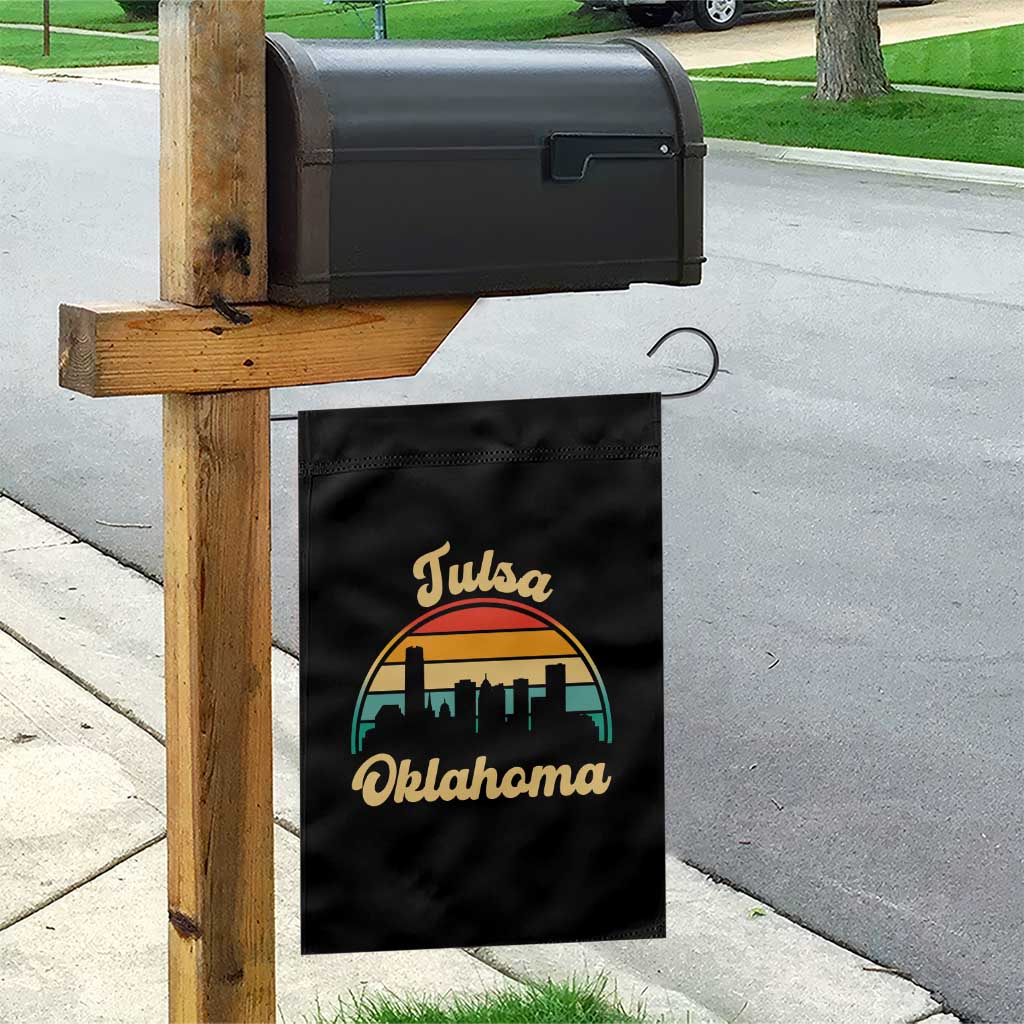 Vintage Tulsa Oklahoma Pride Garden Flag Proud Oklahoman Gift