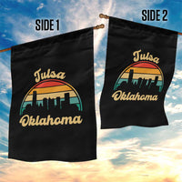 Vintage Tulsa Oklahoma Pride Garden Flag Proud Oklahoman Gift