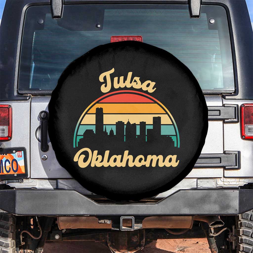 Vintage Tulsa Oklahoma Pride Spare Tire Cover Proud Oklahoman Gift