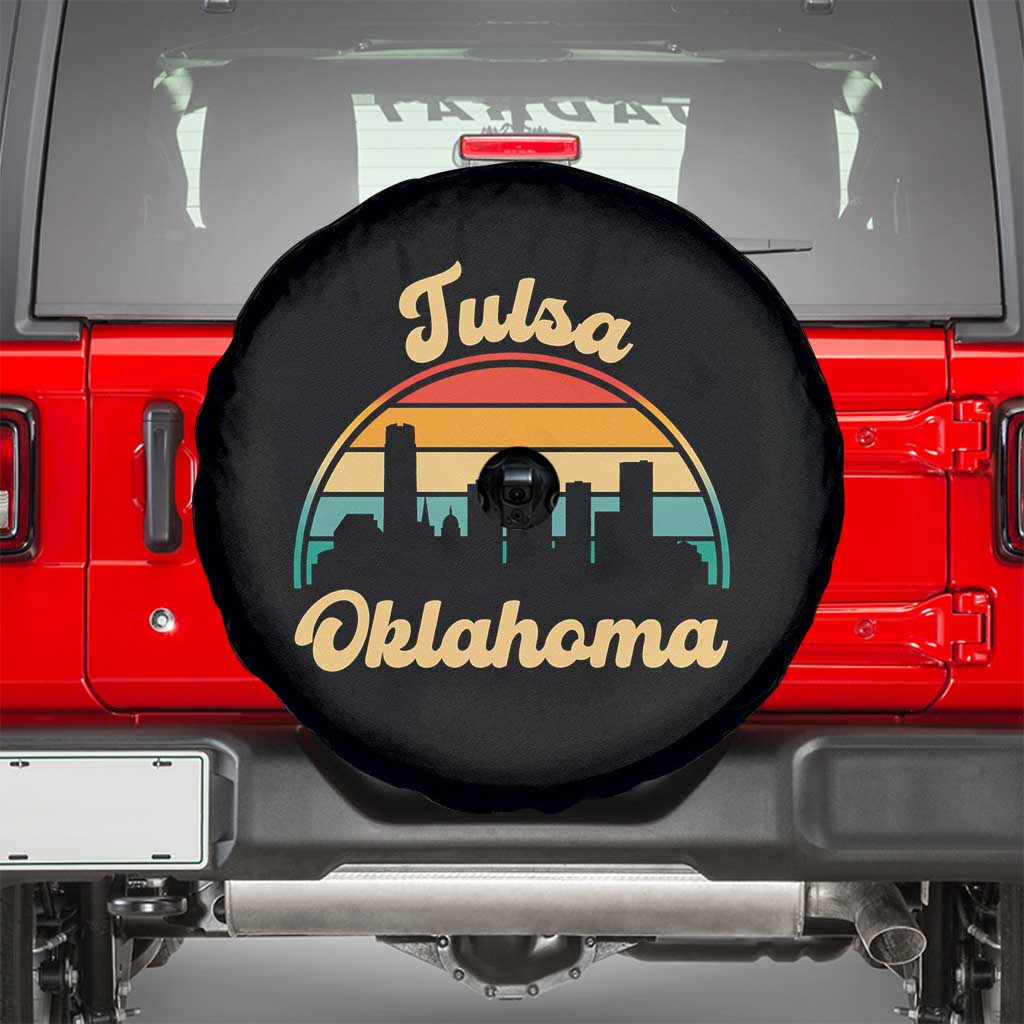 Vintage Tulsa Oklahoma Pride Spare Tire Cover Proud Oklahoman Gift