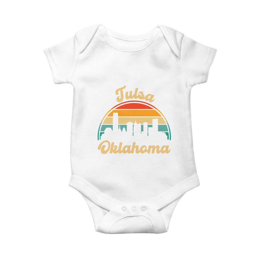 Vintage Tulsa Oklahoma Pride Baby Onesie Proud Oklahoman Gift