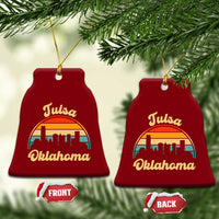 Vintage Tulsa Oklahoma Pride Ceramic Ornament Proud Oklahoman Gift