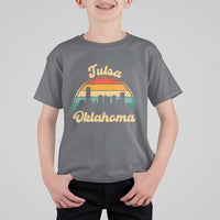 Vintage Tulsa Oklahoma Pride T Shirt For Kid Proud Oklahoman Gift
