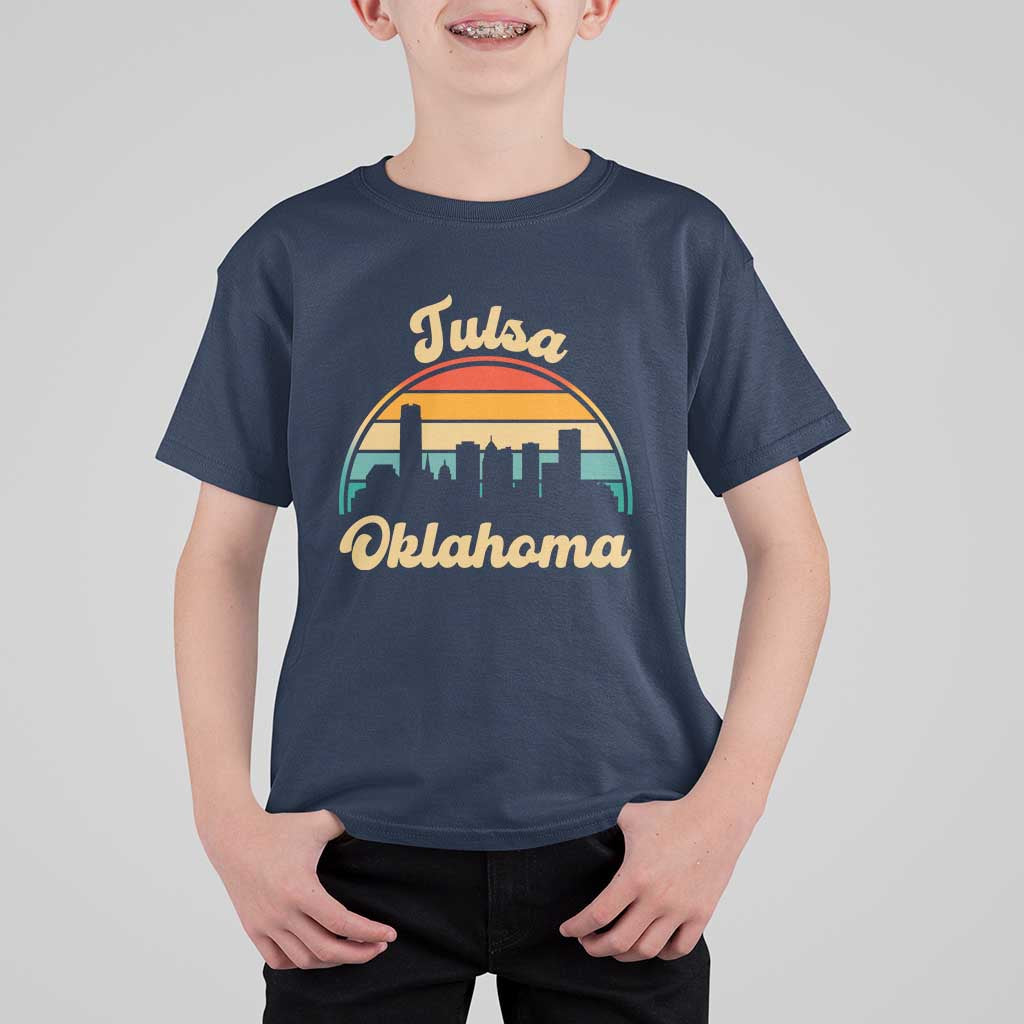 Vintage Tulsa Oklahoma Pride T Shirt For Kid Proud Oklahoman Gift