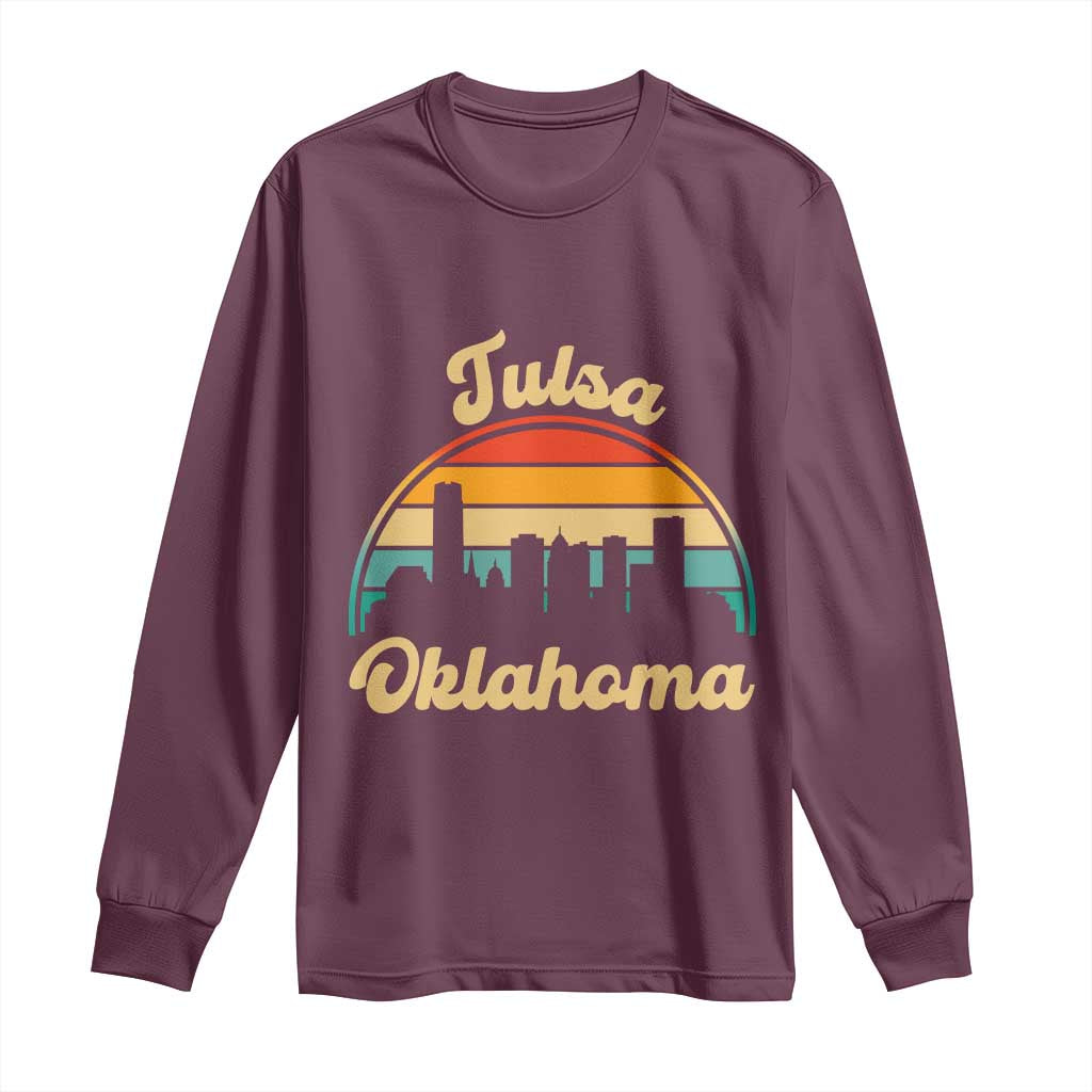 Vintage Tulsa Oklahoma Pride Long Sleeve Shirt Proud Oklahoman Gift