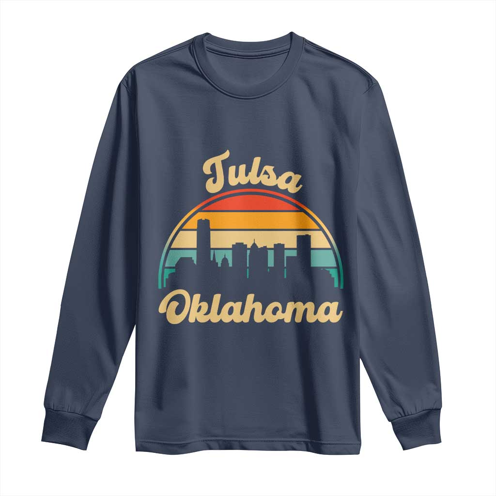 Vintage Tulsa Oklahoma Pride Long Sleeve Shirt Proud Oklahoman Gift