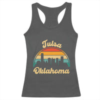 Vintage Tulsa Oklahoma Pride Racerback Tank Top Proud Oklahoman Gift