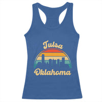 Vintage Tulsa Oklahoma Pride Racerback Tank Top Proud Oklahoman Gift