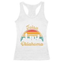 Vintage Tulsa Oklahoma Pride Racerback Tank Top Proud Oklahoman Gift
