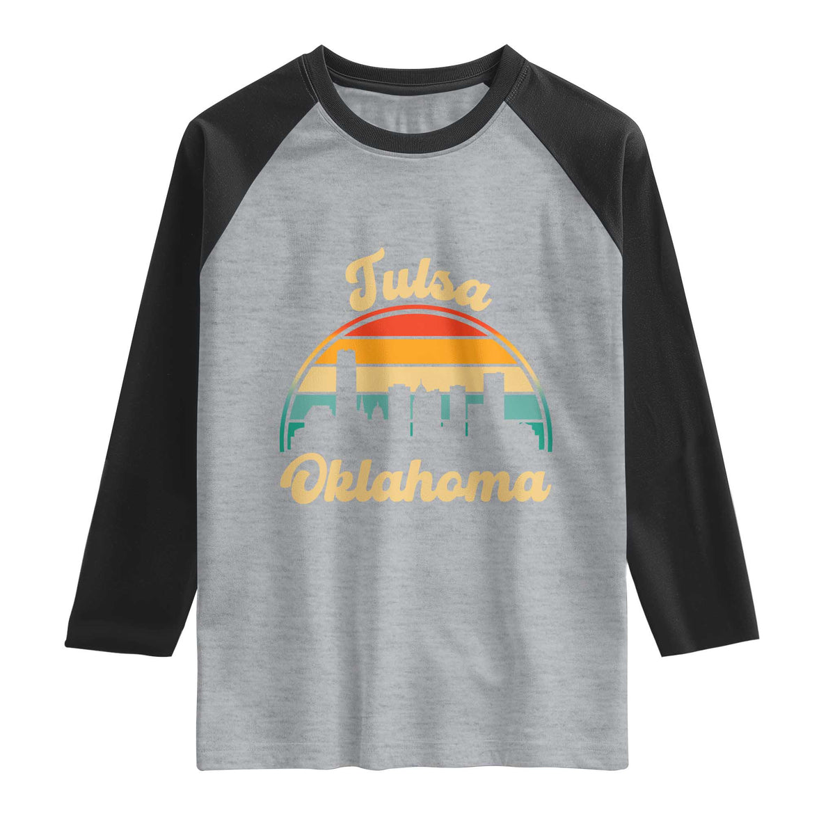 Vintage Tulsa Oklahoma Pride Raglan Shirt Proud Oklahoman Gift