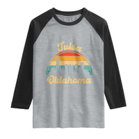 Vintage Tulsa Oklahoma Pride Raglan Shirt Proud Oklahoman Gift