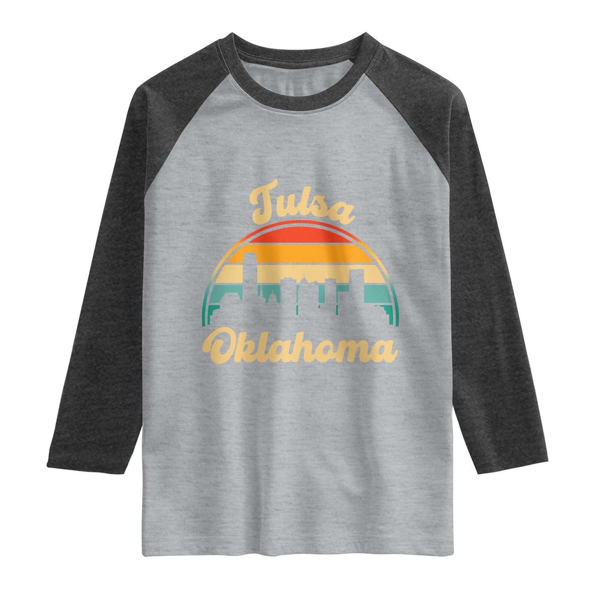 Vintage Tulsa Oklahoma Pride Raglan Shirt Proud Oklahoman Gift